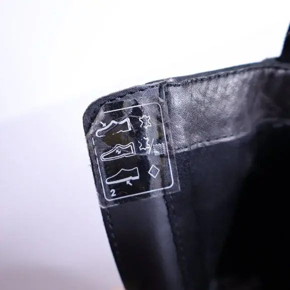 DR. MARTENS Magdalena Leather Heeled Ankle Boot Black Women's 8 - Picture 9 of 13